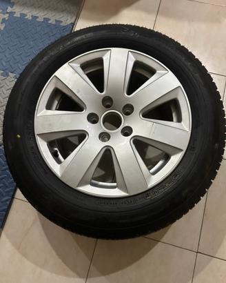 Cerchio in lega + gomma Audi A6 Raggio 16
