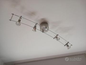 lampadario a faretti orientabili