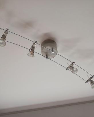 lampadario a faretti orientabili