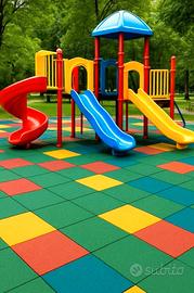 Pavimentazione Antitrauma per Esterno per Parchi