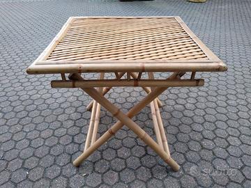 Tavolo in Bamboo pieghevole