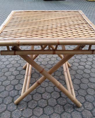Tavolo in Bamboo pieghevole