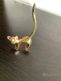Porta anelli vintage a forma di gatto