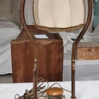 Lampada da tavolo d’epoca ottone e marmo anni 20