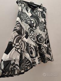 👗 Gonna longuette bianca e nera vintage 👗