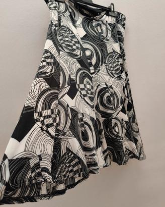 👗 Gonna longuette bianca e nera vintage 👗