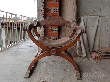 Sedia Savonarola vintage