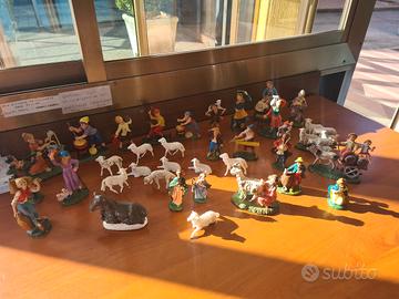 36 pastori presepe natale vintage retrò antico 