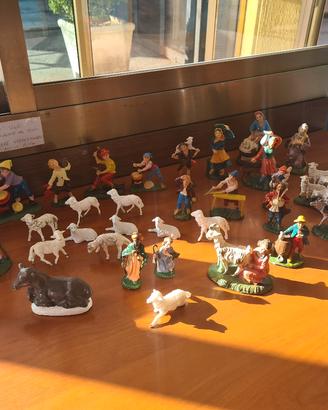 36 pastori presepe natale vintage retrò antico 