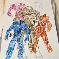 3 quadri  tecnica mista su carta M. Daniele