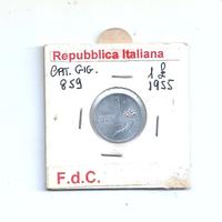 - moneta Repubblica Italia 1955 FDC mai circolata