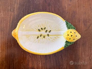 Piattino porta fettine limone e stecchi Vintage