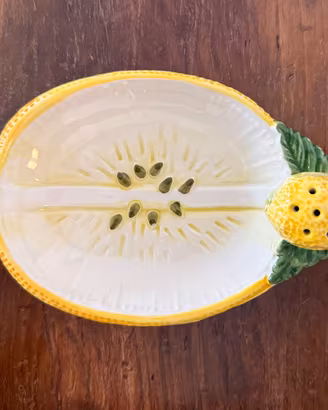 Piattino porta fettine limone e stecchi Vintage