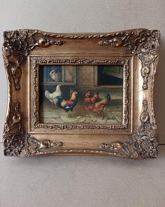 Quadro antico firmato e buhm