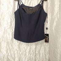 Top Gattinoni blu notte, Tag. 48, NUOVO