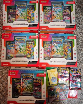 Lotto carte pokemon 5x compagni di avventura 2