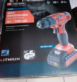Avvitatore/trapano a batteria Pure Work 20V
