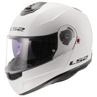 LS2 STROBE GLOSS WHITE XL