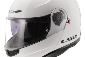 LS2 STROBE GLOSS WHITE XL