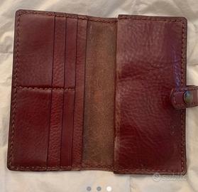 Portafoglio artigianale  in vera pelle