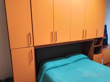 cameretta a ponte e letto contenitore