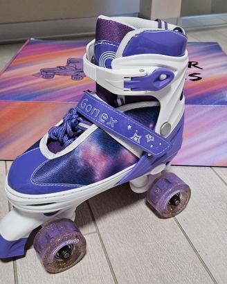 Pattini a rotelle Gonex bambina 35-38