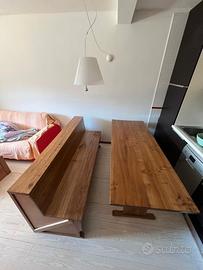 Tavolo & Panca 1,80 mt - baita montagna - taverna