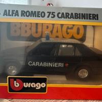 Burago Alfa romeo 75 carabinieri 1/24 cod.0189