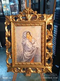 Madonna con bimbo quadro antico 