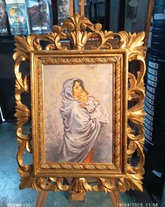 Madonna con bimbo quadro antico 