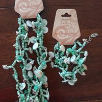 NUOVA Set di gioielli alla moda con piccole conchi