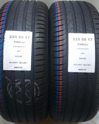 2 GOMME 225 55 17 PIRELLI BR2172