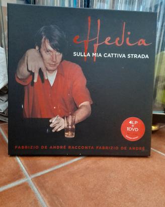 FABRUZIO DE ANDRÉ-cofanetto 4 lp+1 dvd come nuovo