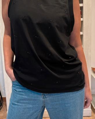 Top nero Liu jo nuovo con cartellino