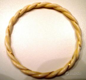 Bracciale di avorio e oro