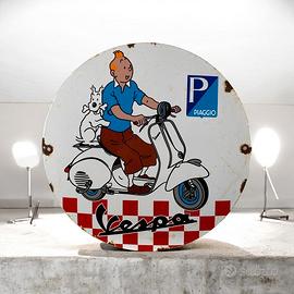 Insegna Smaltata Vespa 