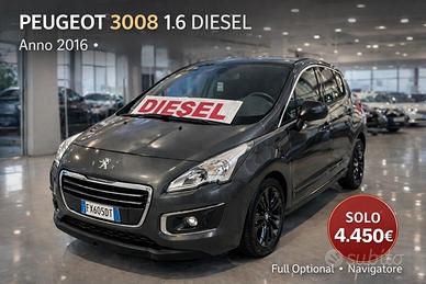 PEUGEOT 3008 1.6 DIESEL ANNO 2016
