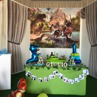 sfondo per feste tema dinosauri 