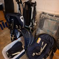 Passeggino trio gemellare brevi