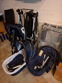 Passeggino trio gemellare brevi