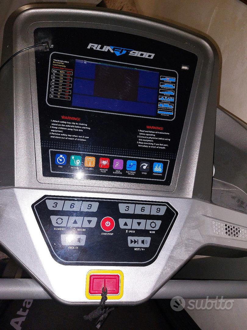 TAPIS ROULANT PROFESSIONALE ATALA RUNFIT 900 Sports In vendita a