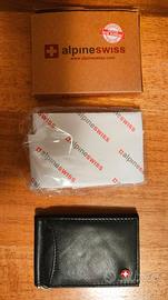 Portafoglio Slim/Carte Credito ALPINE SWISS RFID