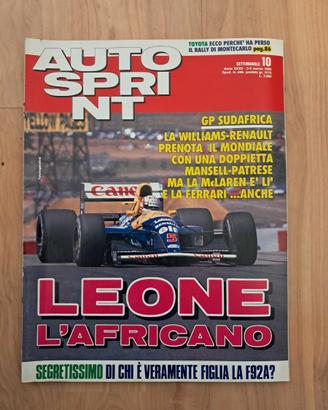 Autosprint 1992 McLaren F1 Stradale Gordon Murray