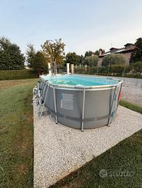 Piscina fuori terra 2,50 x 5,50 metri altezza 1,20