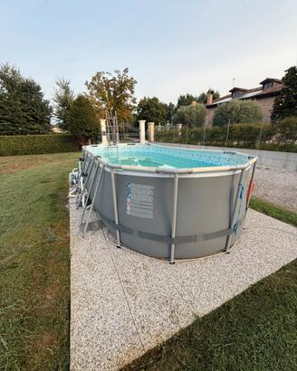 Piscina fuori terra 2,50 x 5,50 metri altezza 1,20