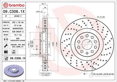 KIT completo Brembo Xtra 340 / 310 Audi VW Cupra