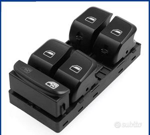 PULSANTIERA ALZAVETRI AUDI A4 Q3 A3 A6 CROM0 NERA