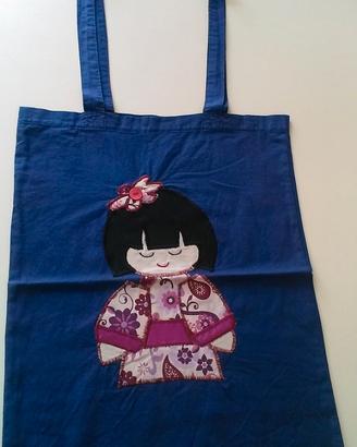 Borsa in tela "cinesina"