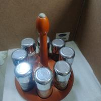 Porta spezie 8-pc revolving Spice rack