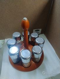 Porta spezie 8-pc revolving Spice rack
